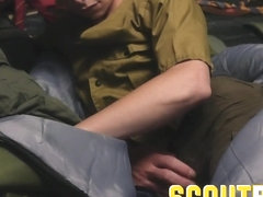 ScoutBoys Austin Young fucked outside in tent by older daddy