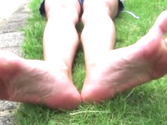 Eliza - Long Toes and Soles on Supple Callused Feet