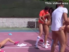 Group of Teens Fucking Outdoors after Tennis