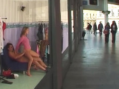 stepsister anal at public shopping mall