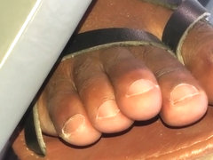 Haitian ebony toes closeup