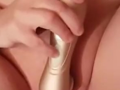 wife using her new present, cums 2 times