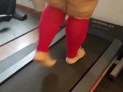 BBW Mexican with big booty working out in the gym latinaxxxheat