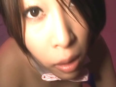 Exquisite juicy babe Saki Ootsuka gives a skillful blowjob