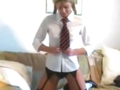 Sexy schoolgirl teasing 3