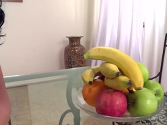 Betty and Nicole use fruit in a sexual manner