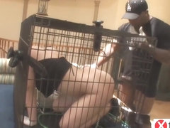 Voluptuous woman was kidnepped and caged because a horny, black guy wanted to fuck her