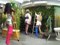 2 Girls With Long Cast Leg Visit A Flower Store Part 2 - VRPussyVision