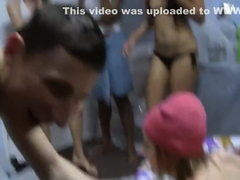 College Coed Chicks Duct Tape Party Leads To An Orgy