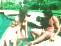 Hey That Guy Has A Pool And Two Women! - Classic X Collection