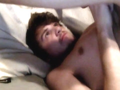18 year old camboy Anonymou304 toys his ass then cums in his mouth on cam
