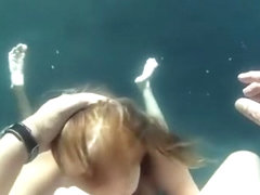 Alexia Rae underwater blowjob